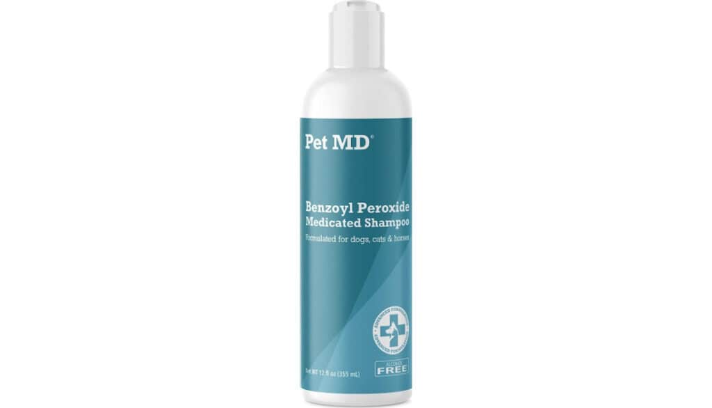 Pet MD - Benzoyl Peroxide Medicated Shampoo for Dogs 