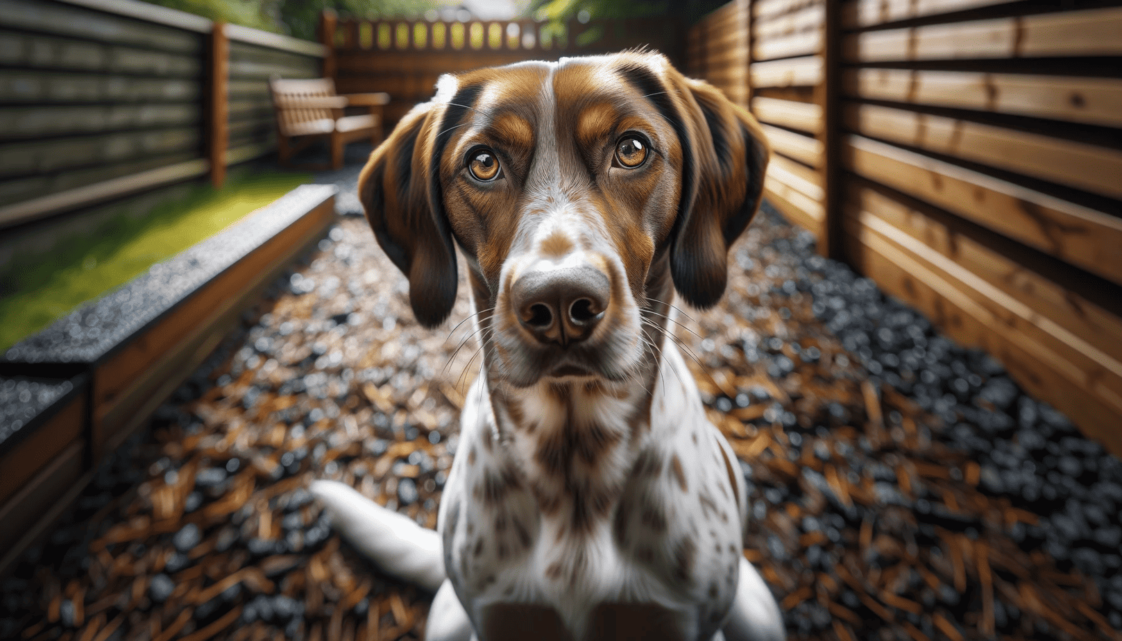 rubber mulch in dog run