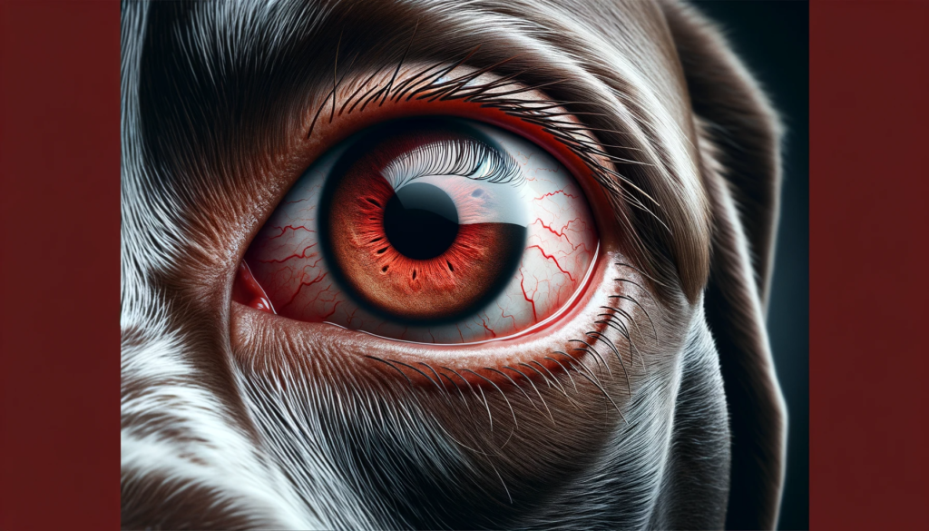 red eye veins in dog