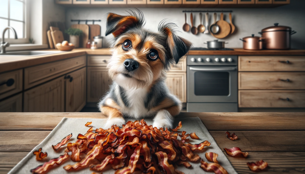 can dogs eat bacon bits