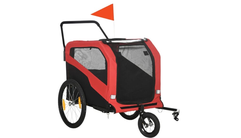 Aosom 2 in 1 Pet bike trailer