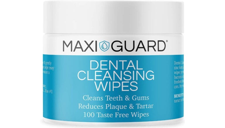 Gentle Teeth Cleaning Maxiguard Dental Wipes 100 Ct