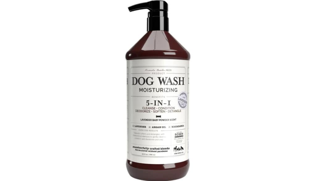 Rosen Apothecary 5-in-1 Dog Wash Moisturizing Lavender Shampoo