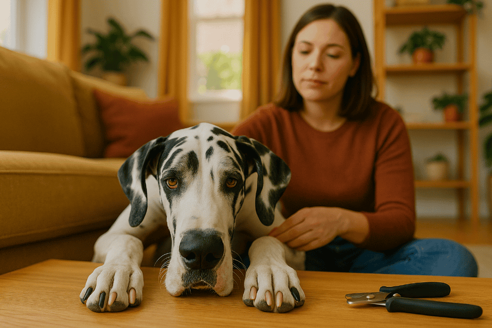 calm dog to cut nails