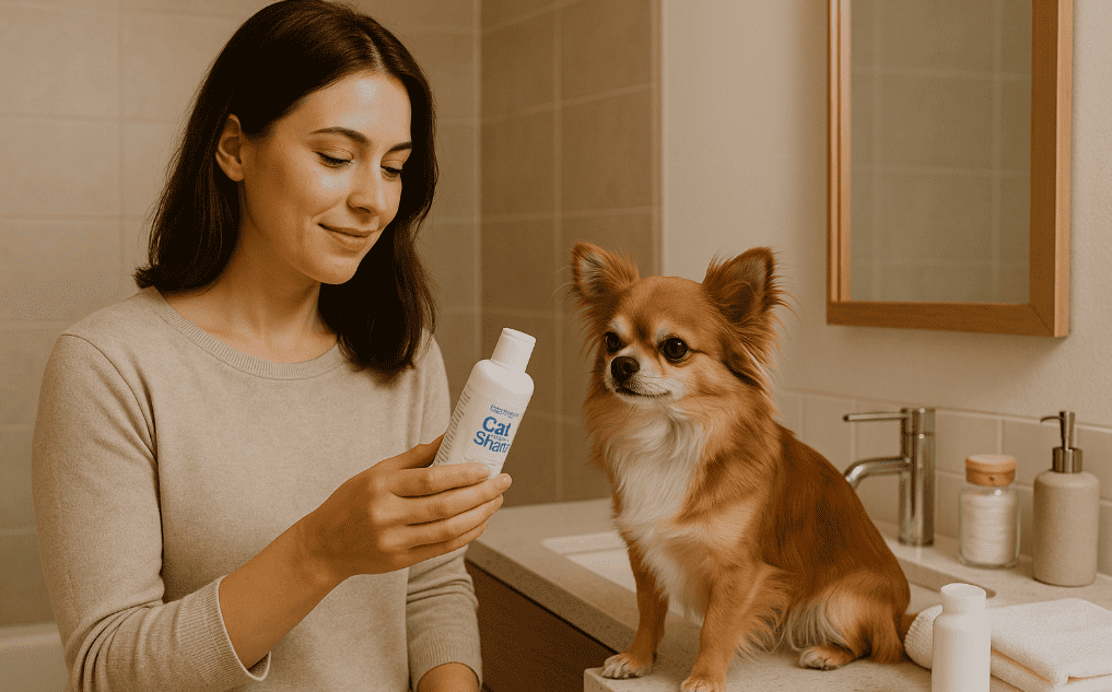 cat shampoo on dogs