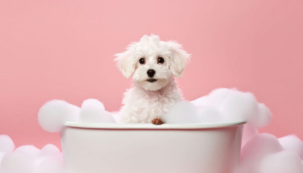 bath for dogs without water, waterless, dry shampoo
