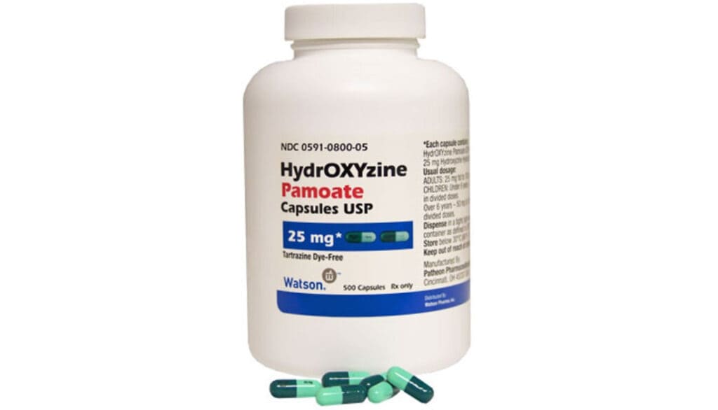 hydroxyzine capsules for dogs