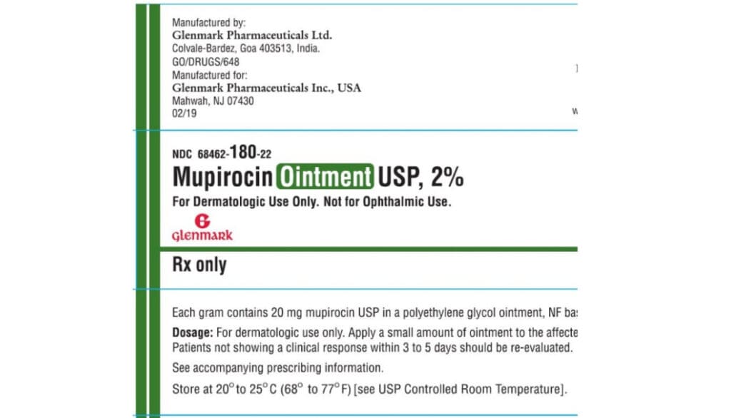 mupirocin ointment label