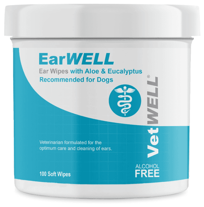 VetWELL Dog Ear Wipes for dog ear infections