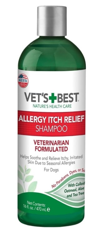 Vet's Best Allergy Itch Relief Dog Shampoo for scabies