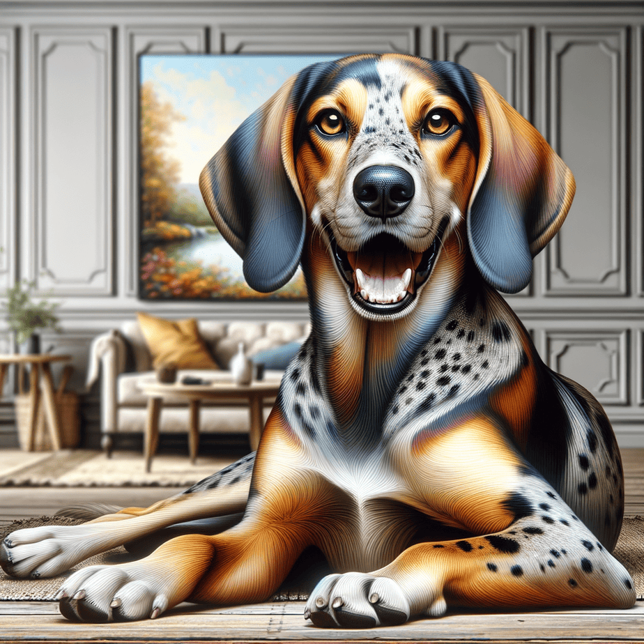 American Leopard Hound's dental health