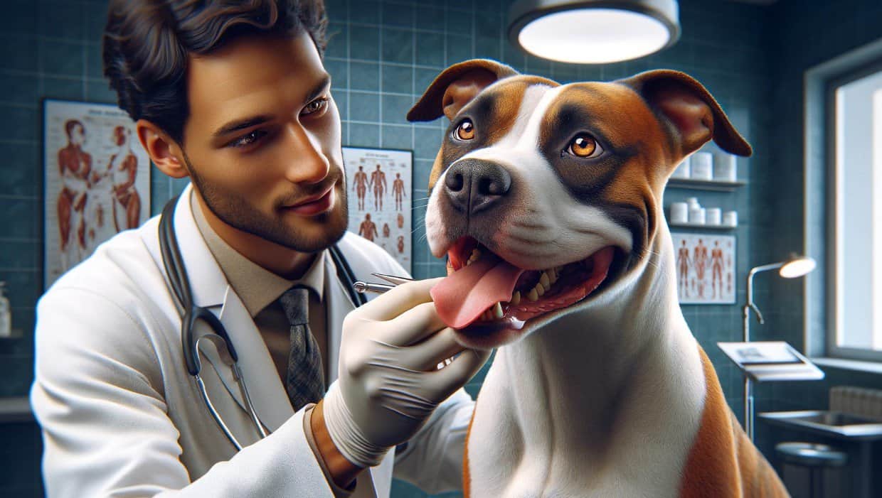 American Staffordshire terrier dental health