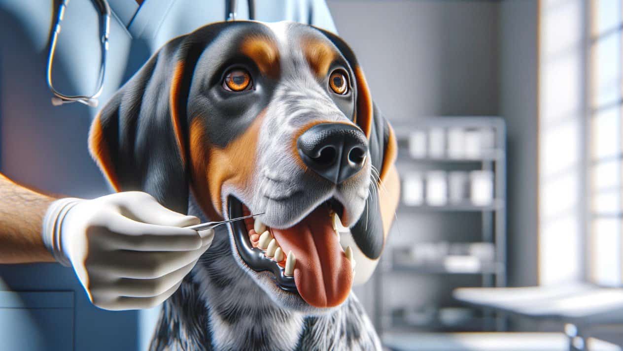 bluetick coonhound dental health