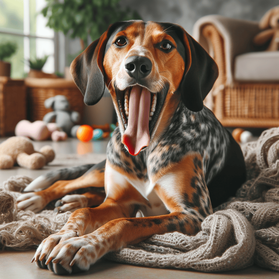 American Leopard Hound's dental health