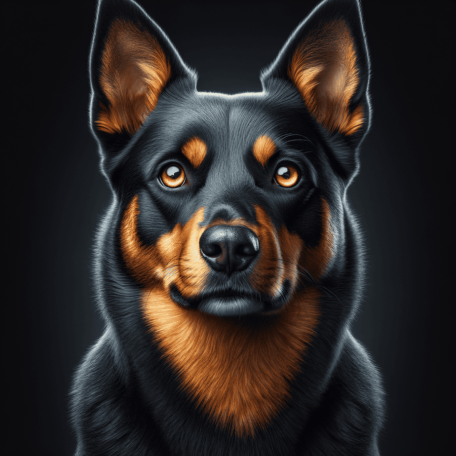 australian kelpie eyes