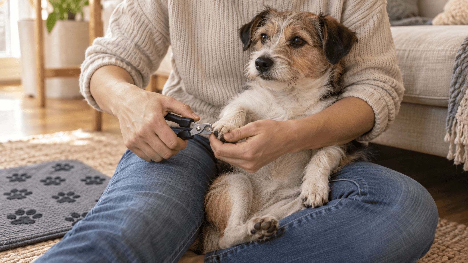 How to Hold a Small Dog for Nail Trims Safely